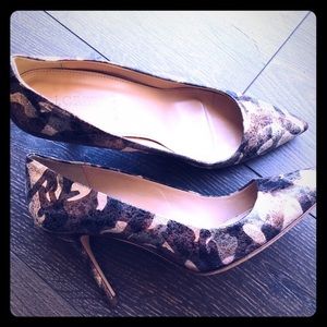 J Crew Metallic Camo Pumps